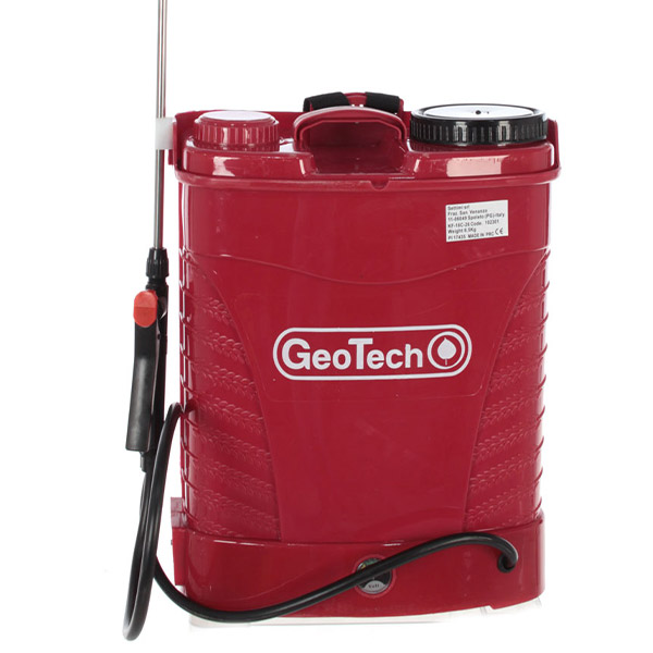 Pompa irroratrice spalleggiata a batteria GeoTech KF-16C-26 16 litri – irroratore – Rossa