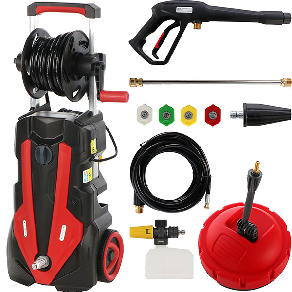 Pressure washer GeoTech Blasty 180 – with professional lance + Patio kit and pipe cleaner – 180 bar