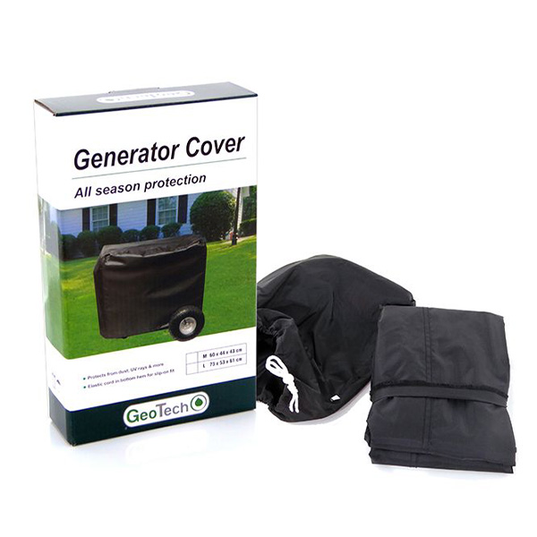 Heavy-duty GeoTech generator tarpaulin cover suitable